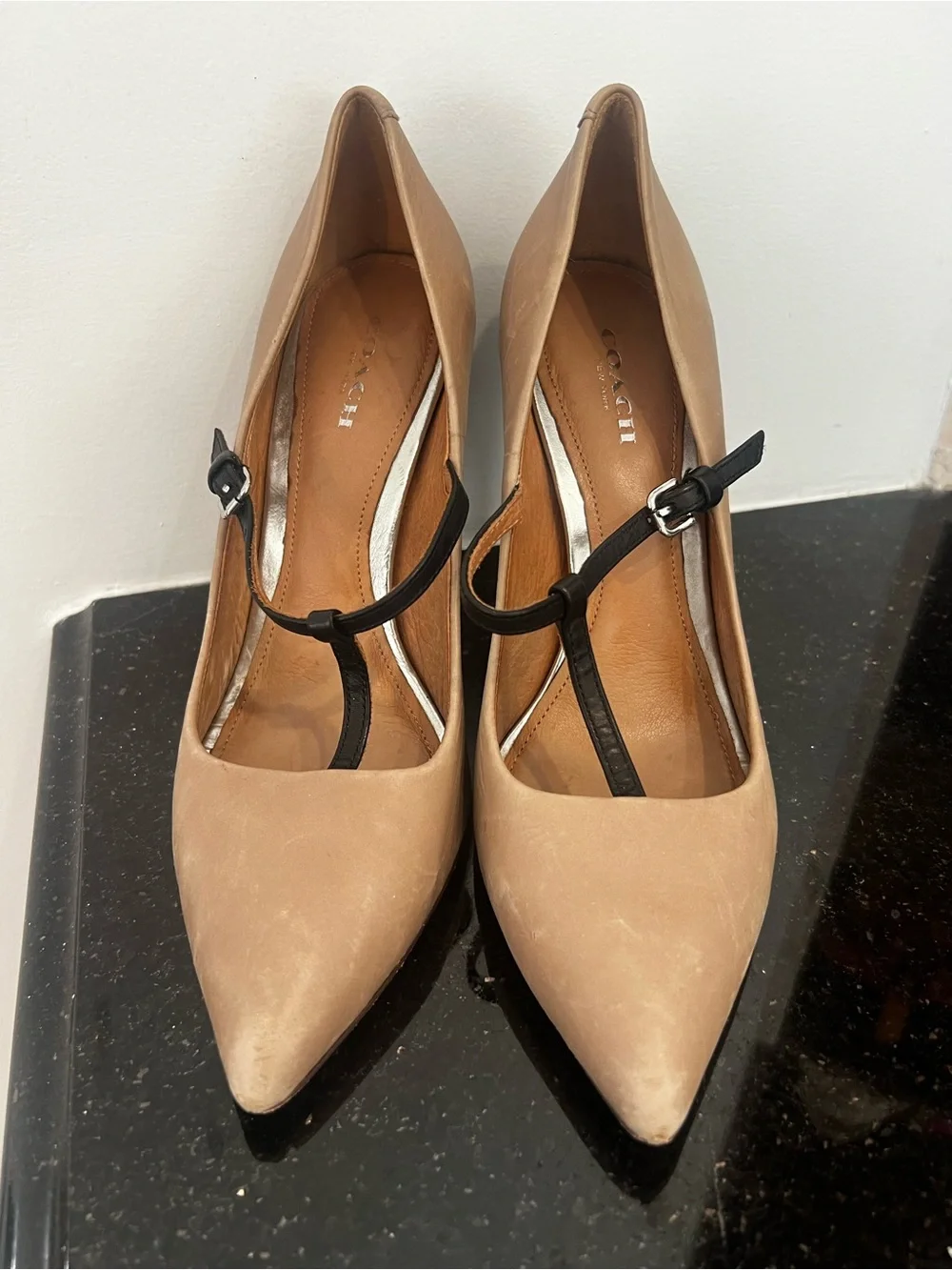 Coach t trap high heels 7,5